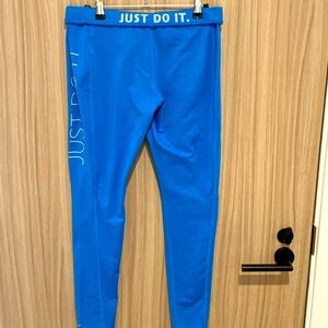 Nike, blue therma fit leggings